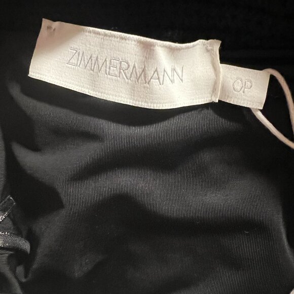 😮NWT - ZIMMERMANN Halliday Hand Crochet Skirt - 0P - Black/White w/ Tassels - Picture 10 of 10